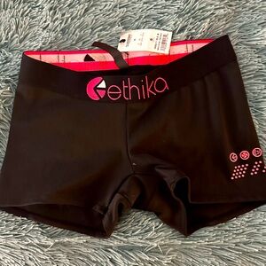 Ethika GIRLS Black & Red Boxer Briefs/shorts